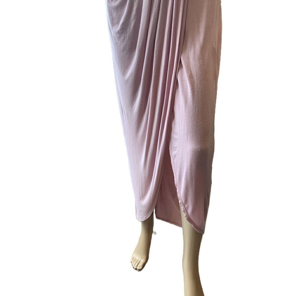 Love J Pink Elastic Waistband Solid Color Harem Skirt Size Med - Picture 4 of 12